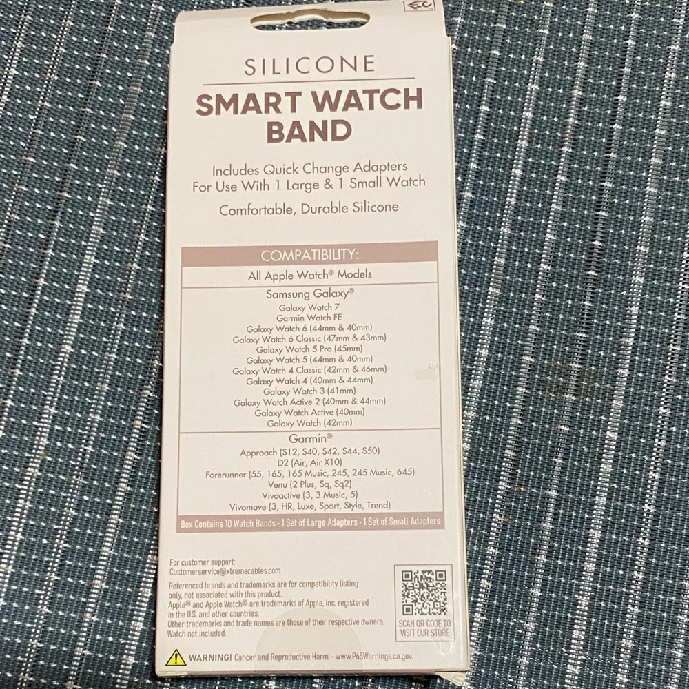 Silicone Smart Watch Band Set - 10 Pack